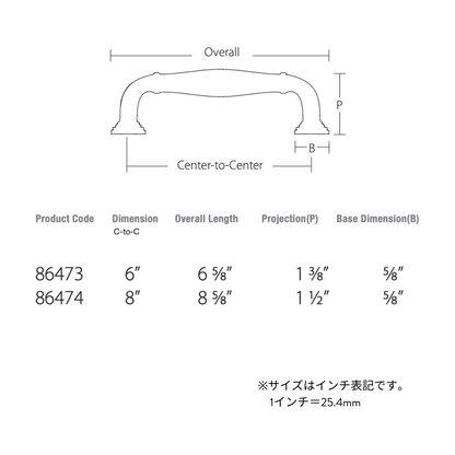 キャビネット ハンドル #2  シルバー