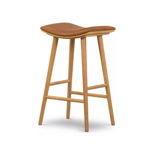 Leather bar stool